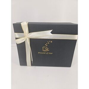 Present of Star Mug Gift Set Grandma & Grandpa Ceramic Cups with Spoons